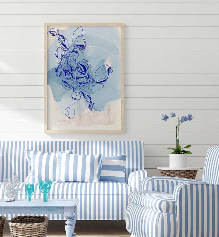 BLUE VINE ELEGANCE , ORGANIC FORMS