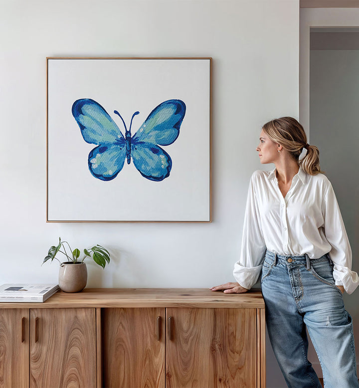 BLUE WATERCOLOR BUTTERFLY