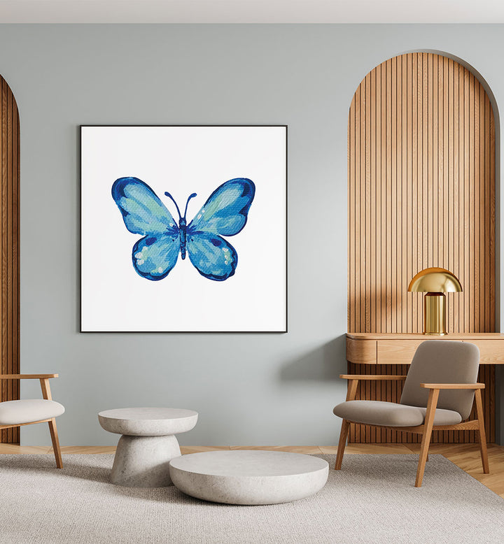 BLUE WATERCOLOR BUTTERFLY