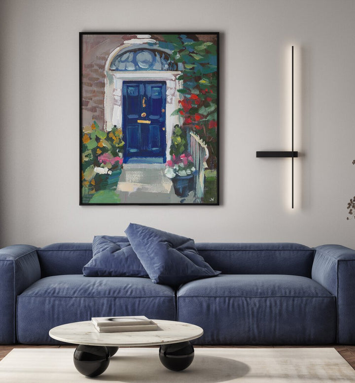 Brighten your space with BLUE DOOR, FLORAL FLOWER PAINTINGS, showcasing vibrant blooms and artistic charm.