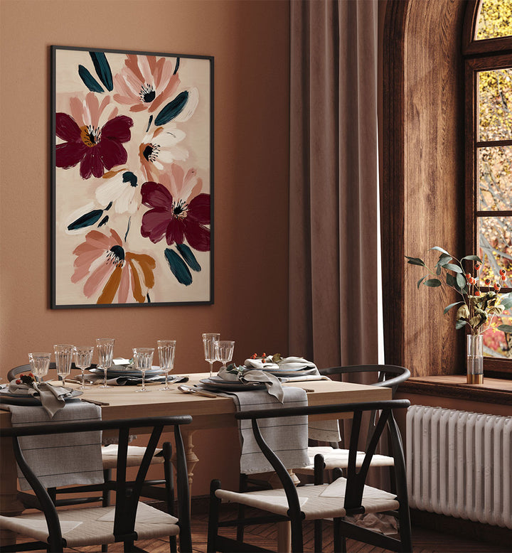 BLUSH AND WINE BLOSSOMS I