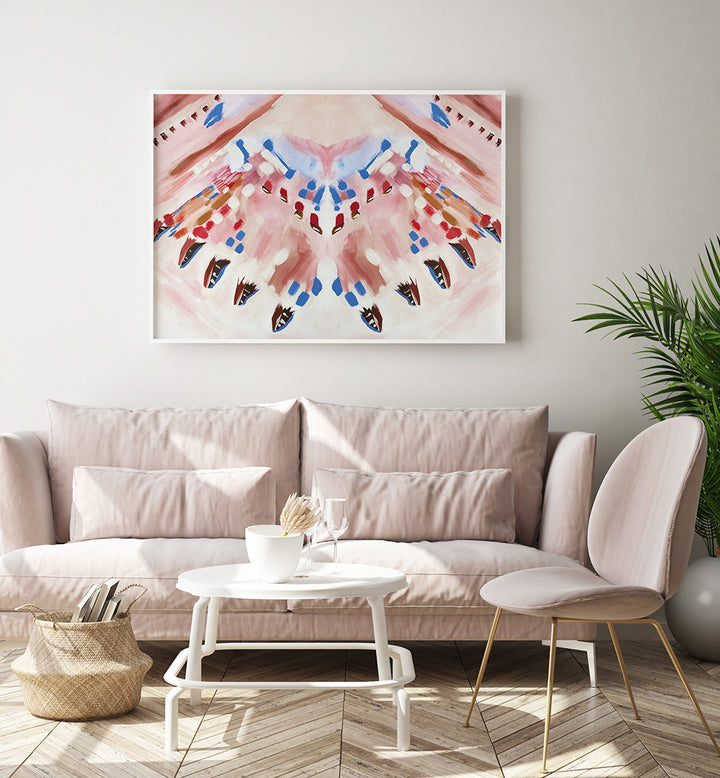 BLUSH BLUE BRUSHSTROKES