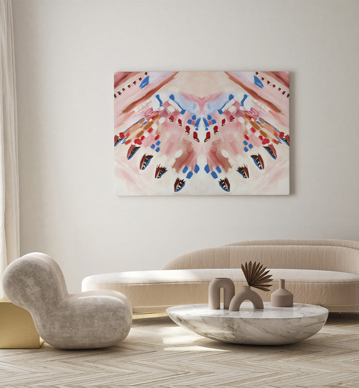BLUSH BLUE BRUSHSTROKES