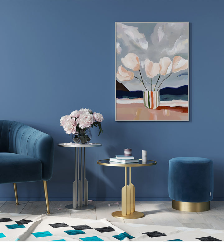 BLUSH FLOWERS STILL LIFE