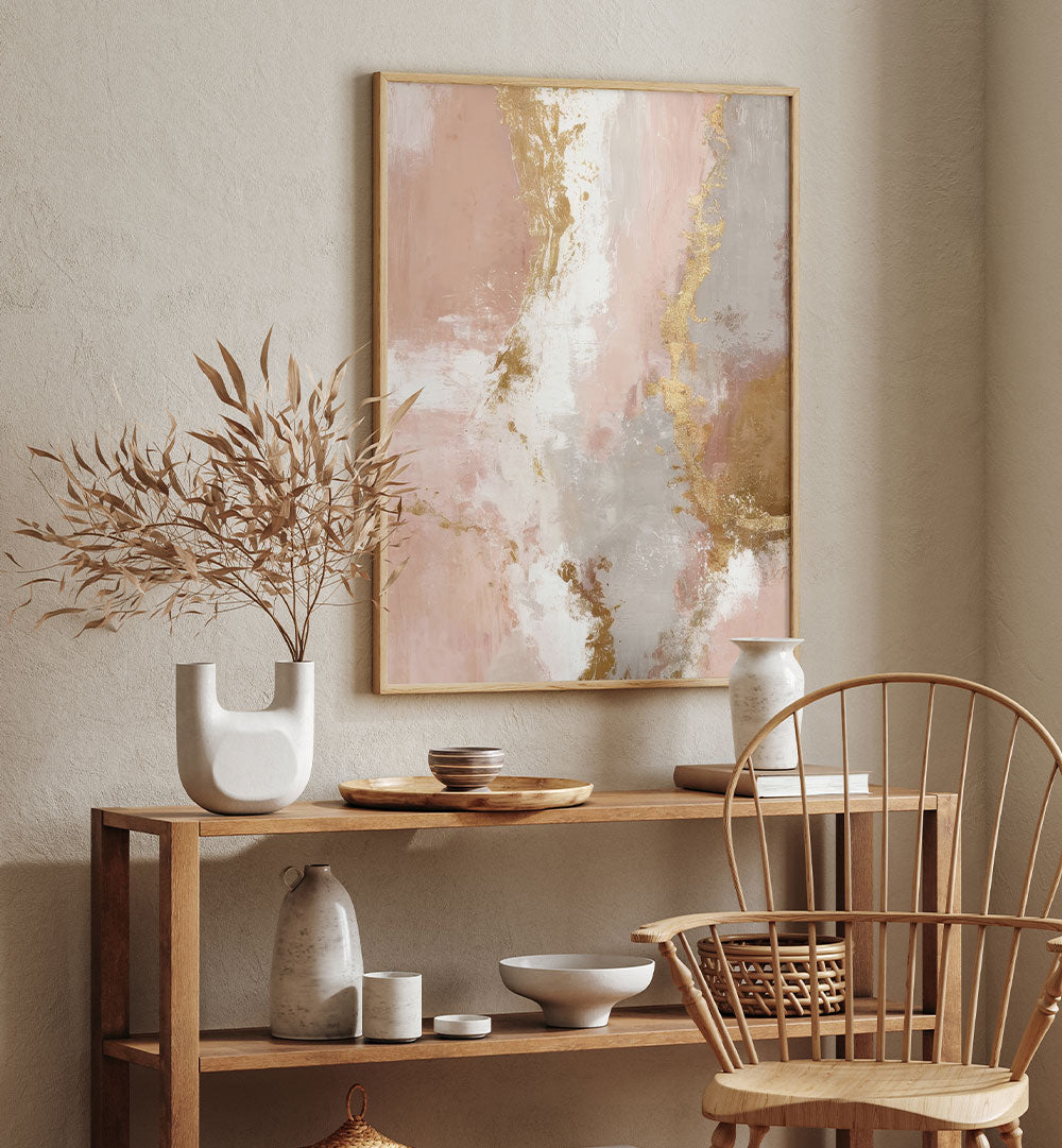 BLUSH GOLD ABSTRACTION