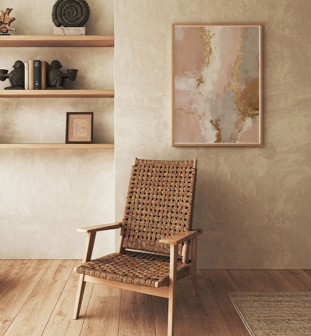 BLUSH GOLD ABSTRACTION