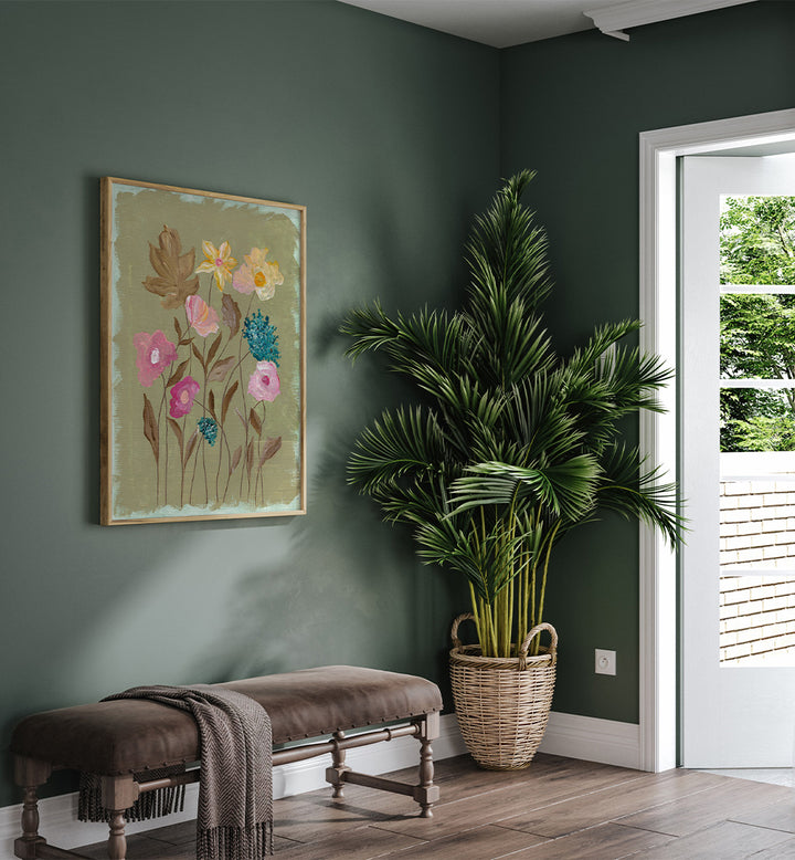 BLUSH IN BLOOM II , FLORAL FLOWER PAINTINGS