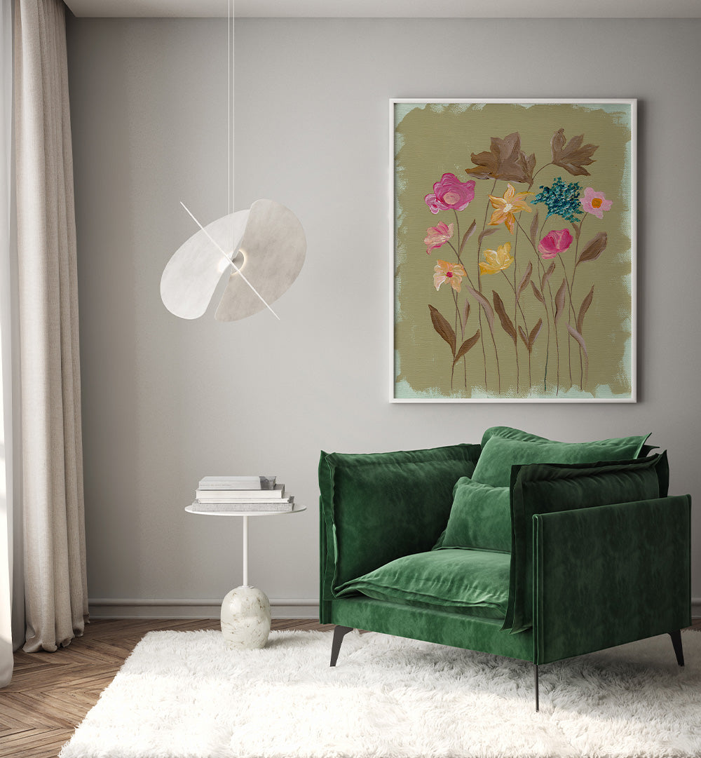 BLUSH IN BLOOM , FLORAL FLOWER PAINTINGS