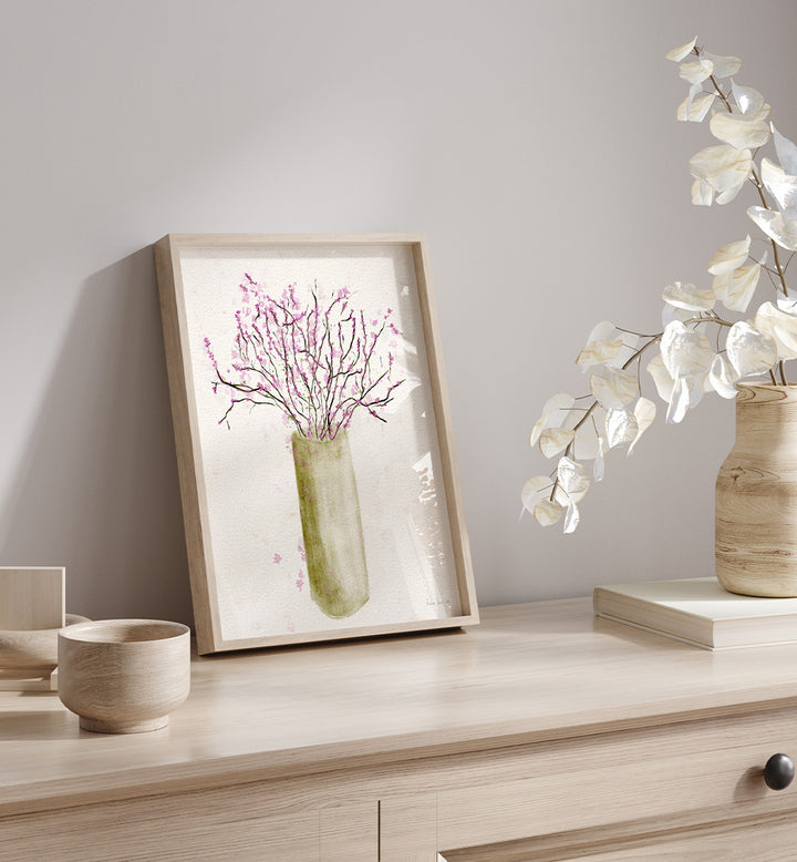 BLUSH PINK FLORAL VASE