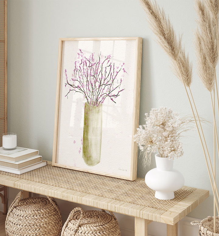 BLUSH PINK FLORAL VASE