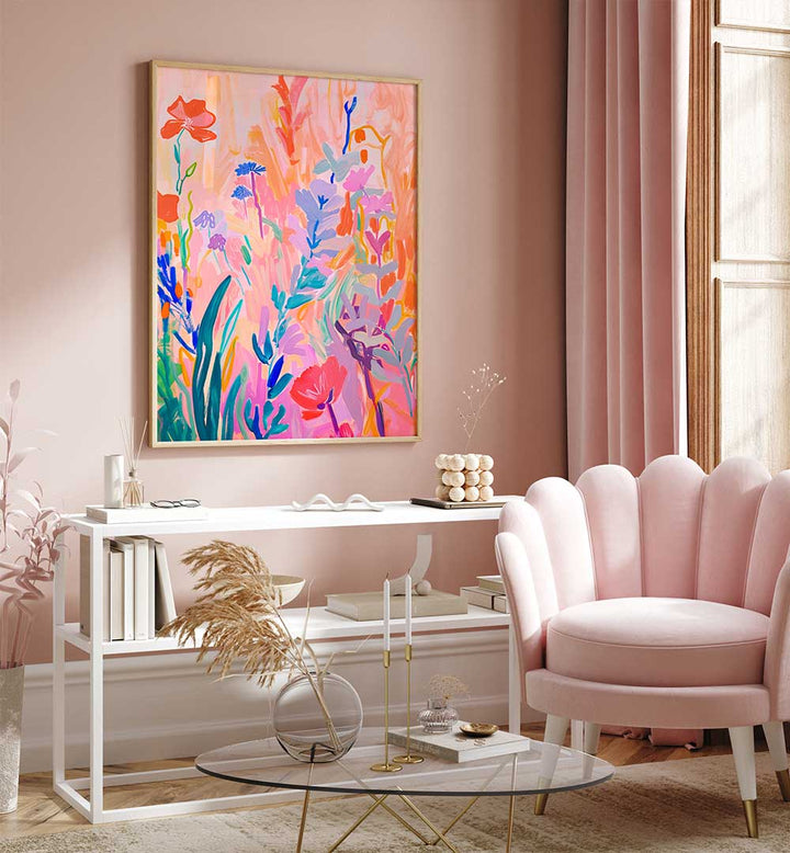 BOHEME , FLORAL FLOWER PAINTINGS