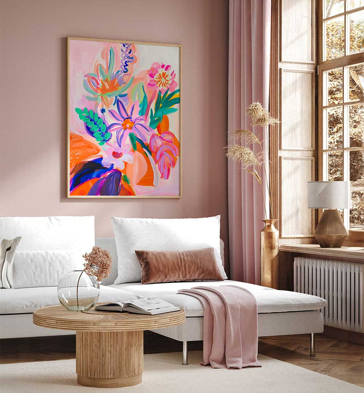BOHEME III , FLORAL FLOWER PAINTINGS