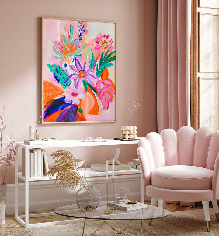 BOHEME III , FLORAL FLOWER PAINTINGS