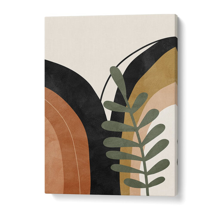 Boho Monstera Palm Leaf Boho Art Artwork in Gallery Wrap