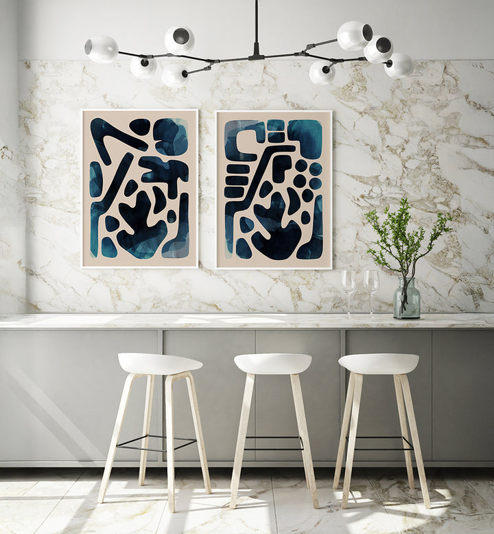MIDNIGHT MOSAIC , SET OF 2 PAINTINGS