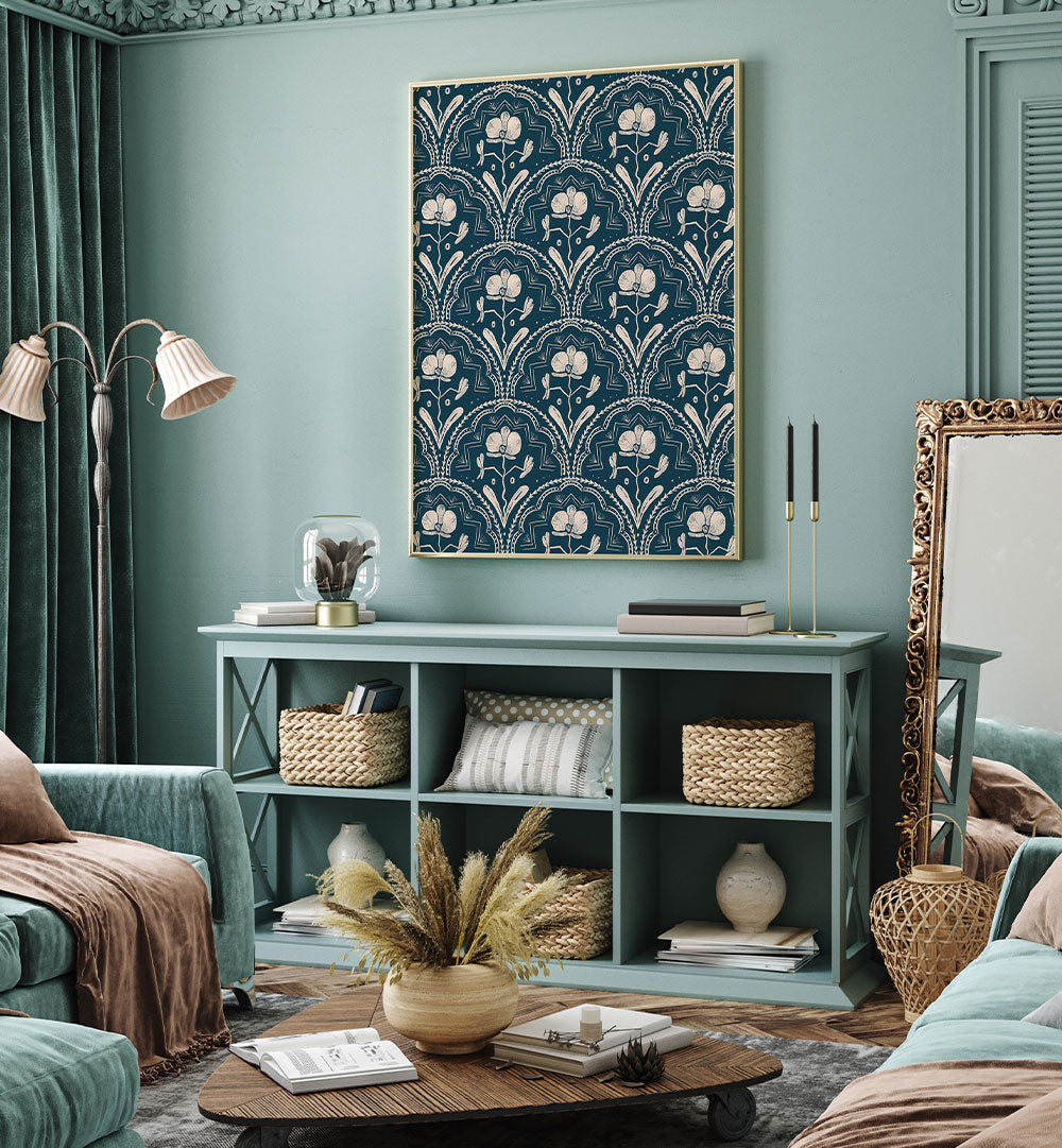 BOHO ORCHID TILES PATTERN
