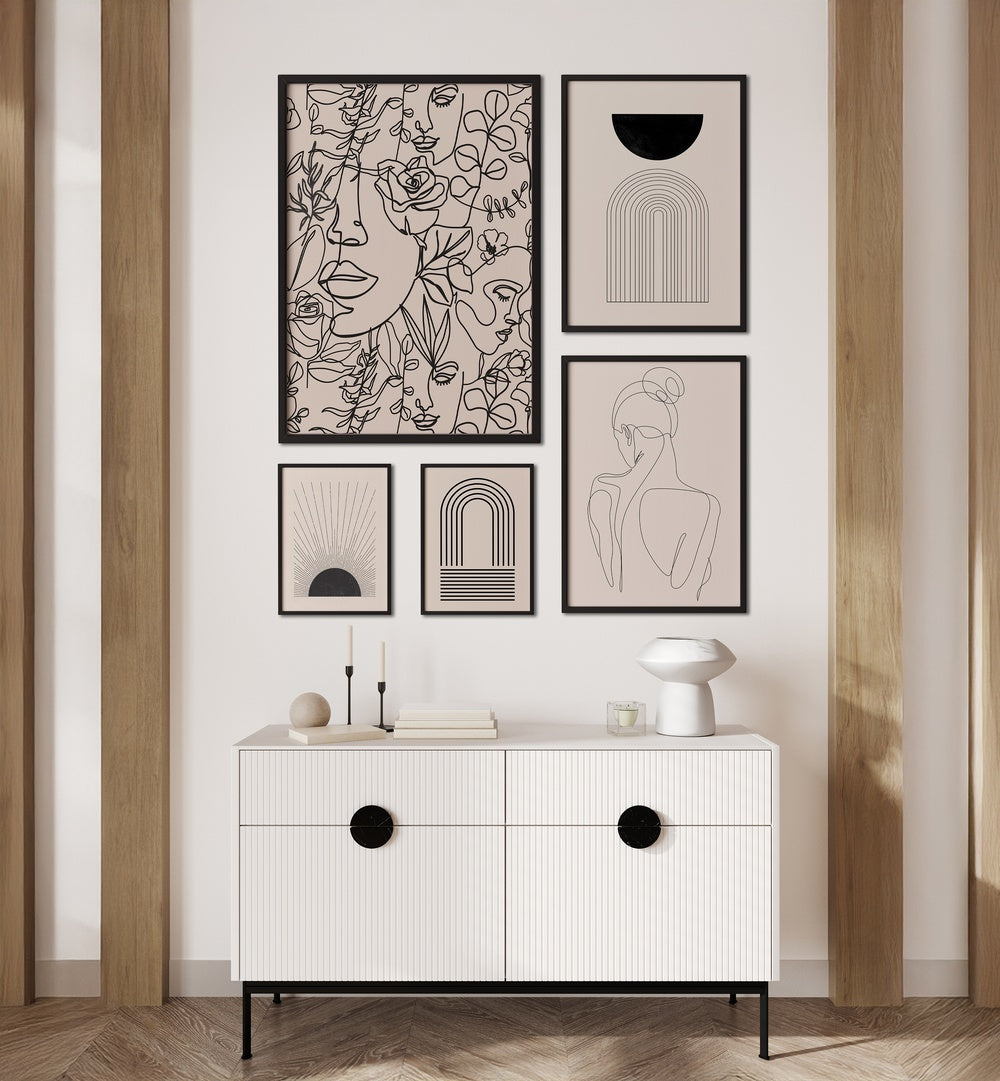 BOHO LINE ART GALLERY WALL