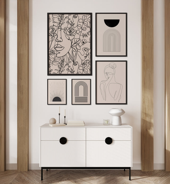 BOHO LINE ART GALLERY WALL