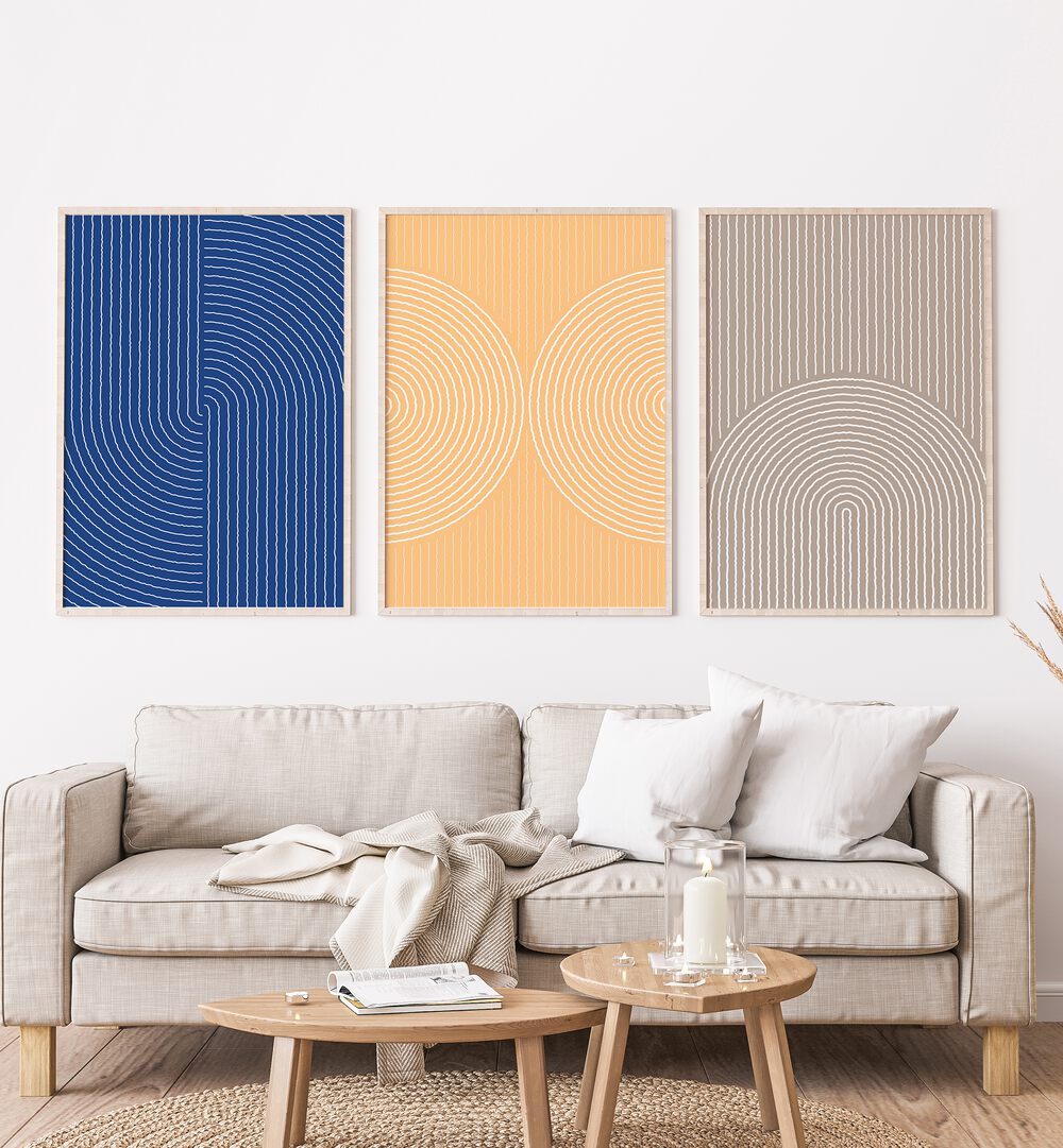 BOHO painting - BOHO PATTERNS IN PASTEL COLORS SET by Asianmonk