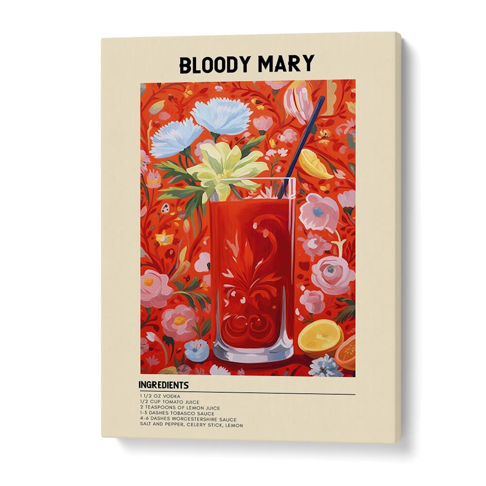 Bold Awakening Bloody Mary Bar & Cafe Art Artwork in Gallery Wrap