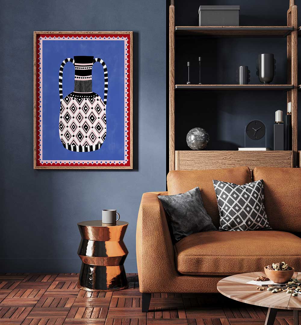 BOLD GEOMETRIC PATTERNS , FLORAL FLOWER PAINTINGS