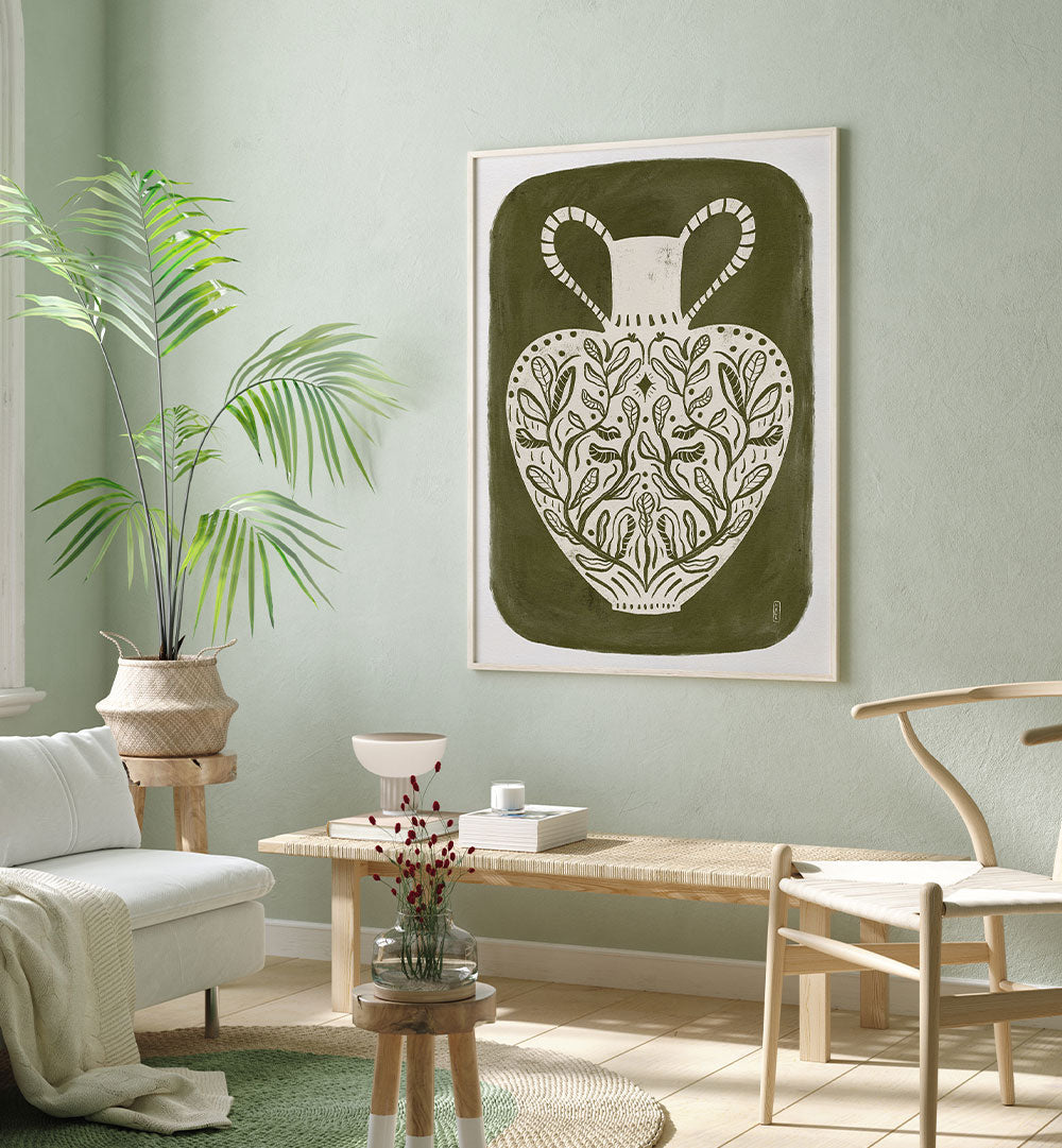 BOTANICAL FOLK VASE