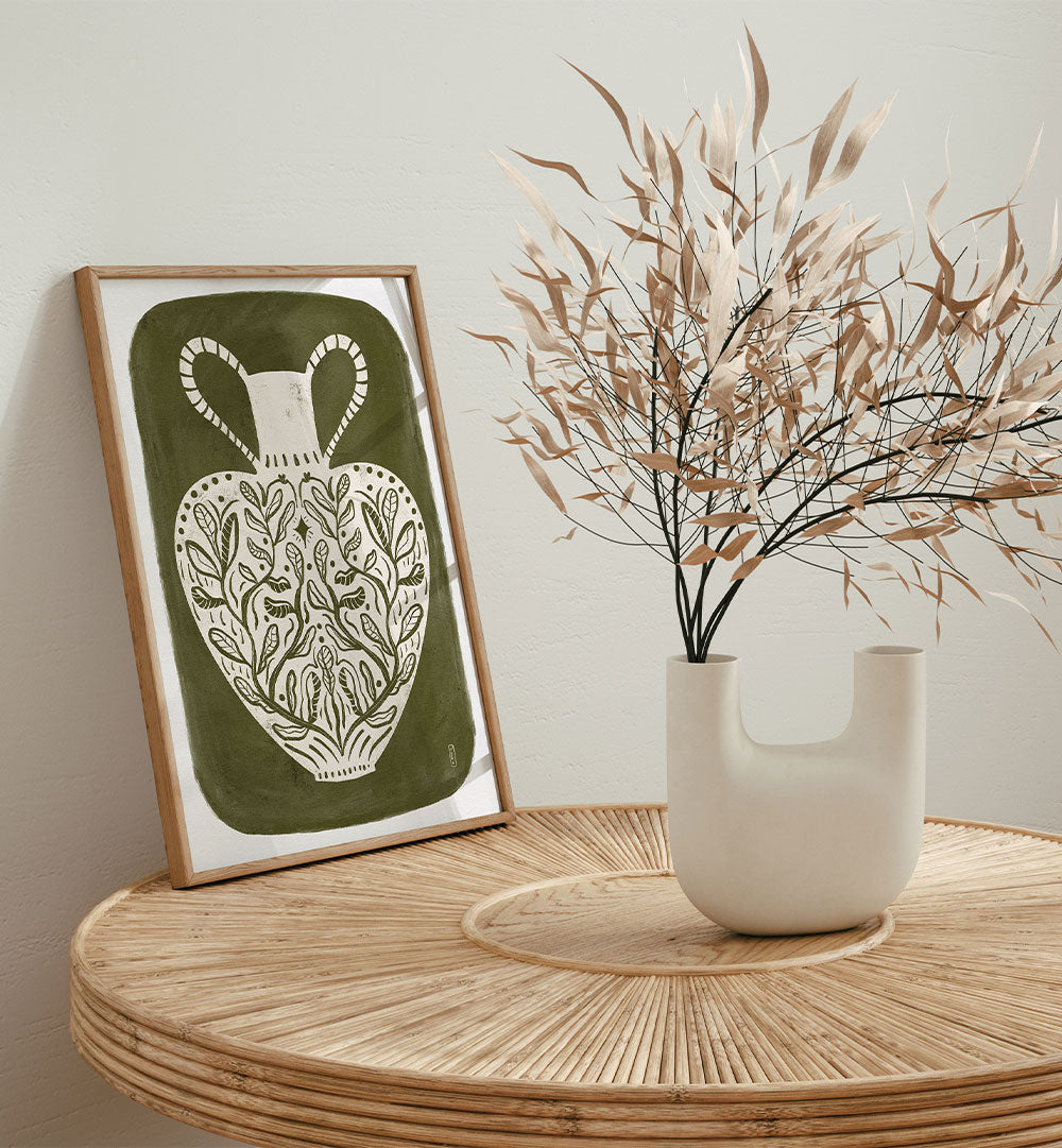 BOTANICAL FOLK VASE