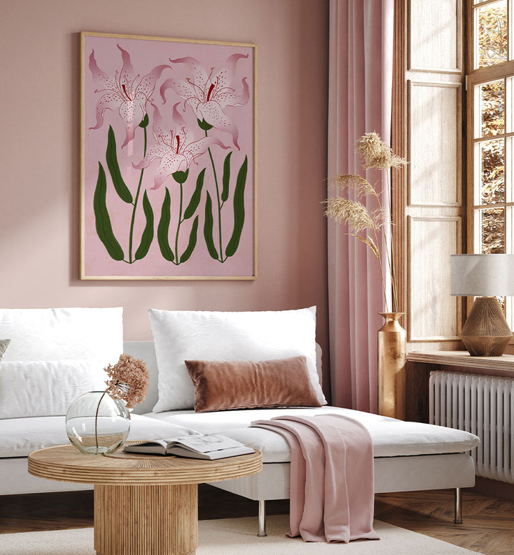 BOTANICAL PINK LILIES