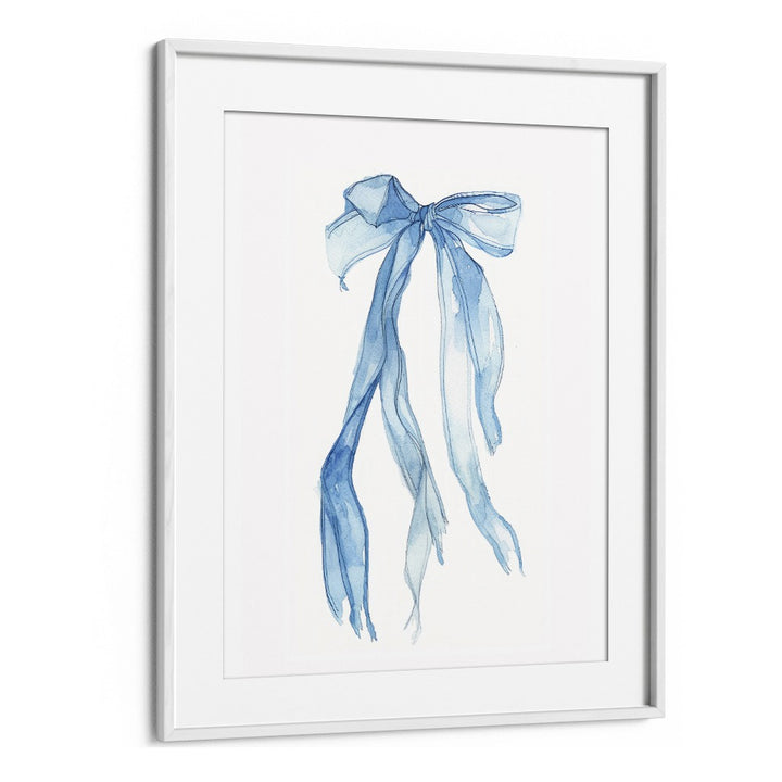 Bow Tie Kids Art Artwork in White Frame With Mount