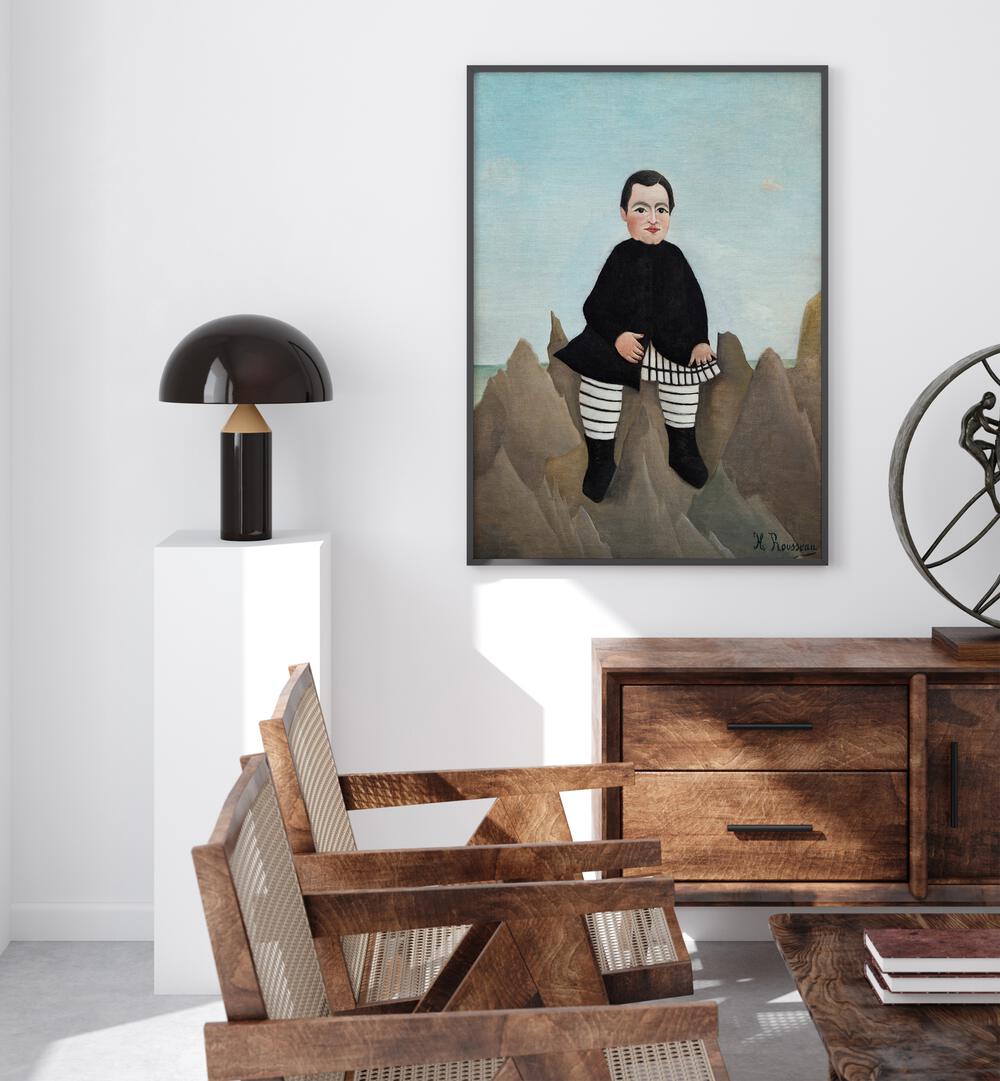 BOY ON THE ROCKS (1895–1897) , VINTAGE PAINTINGS