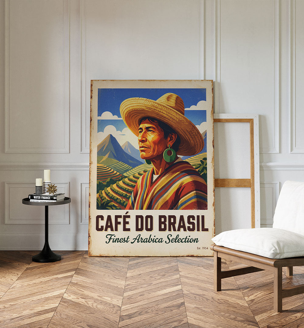 BRAZILIAN COFFEE FARMER LANDSCAPE