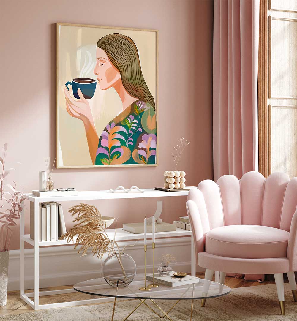 BREAKFAST COFFEE , PORTRAITS & FIGURATIVE ILLUSTRATIONS