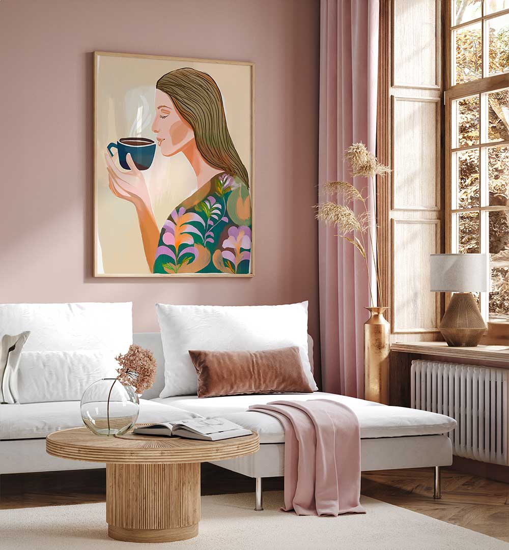 BREAKFAST COFFEE , PORTRAITS & FIGURATIVE ILLUSTRATIONS