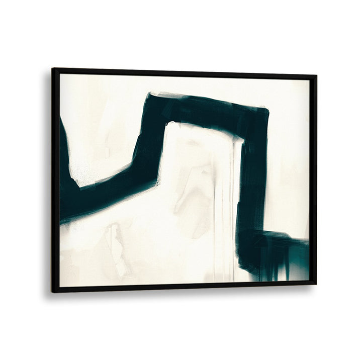 Bridge By Dan Hob day Abstract Art Artwork in Black Plain Frame