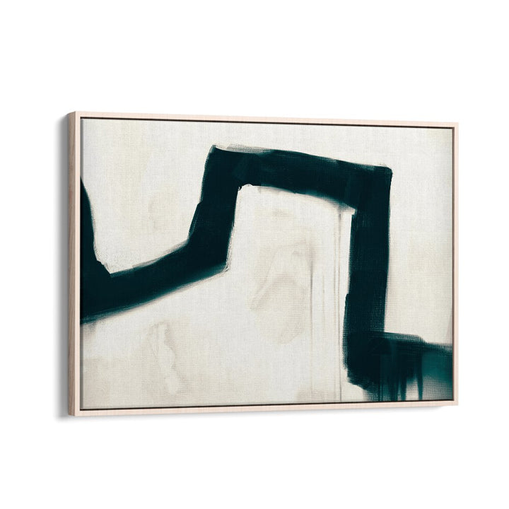 Bridge By Dan Hob day Abstract ArtArtwork in Oak Wood Floater Frame
