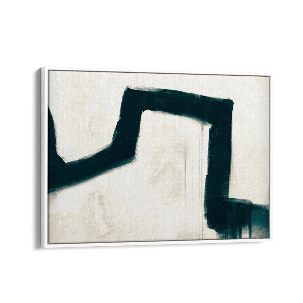 Bridge By Dan Hob day Abstract Art Artwork  in White Floater Frame