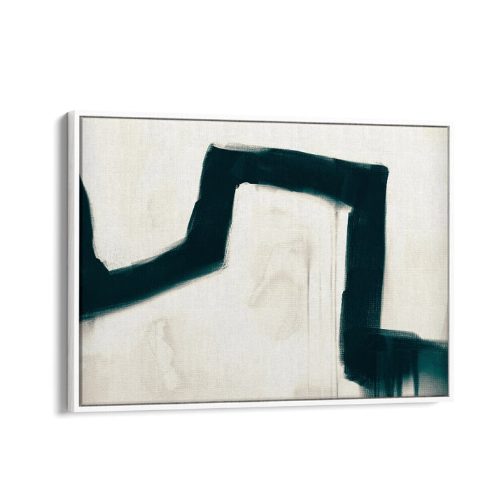 Bridge By Dan Hob day Abstract Art Artwork  in White Floater Frame