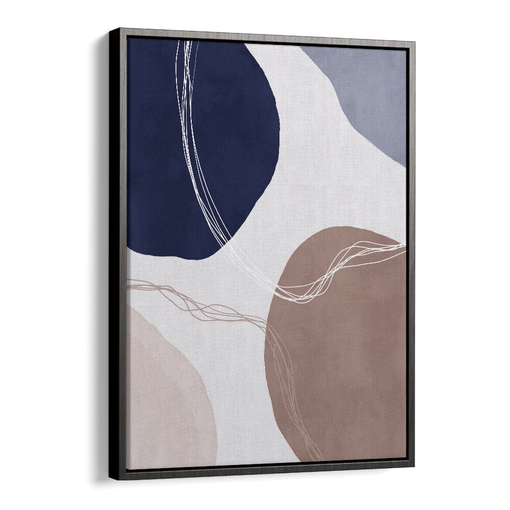 Broken Pieces By Mareike Bohmer Abstract Art Artwork in Black Floater Frame
