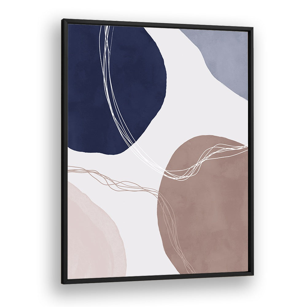 Broken Pieces By Mareike Bohmer Abstract art Artwork in Black Plain Frame
