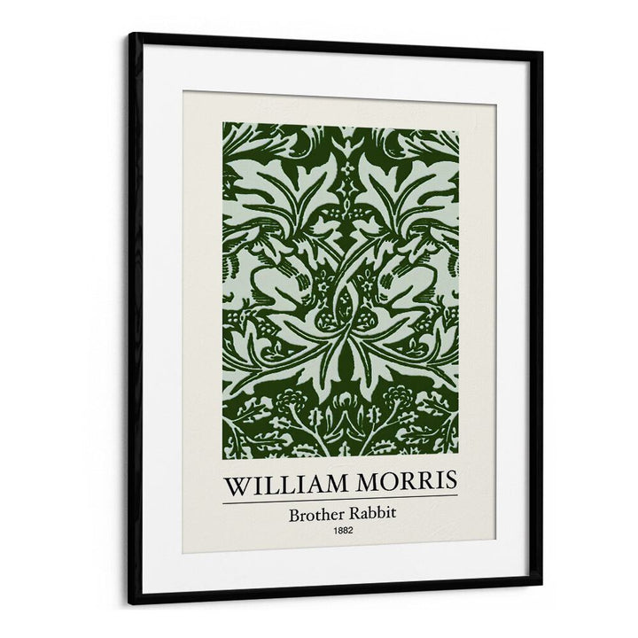 Brother Rabbit By William Morris A Tapestry Of Victorian Whimsy William Morris's art painting Artwork in Black Frame With Mount