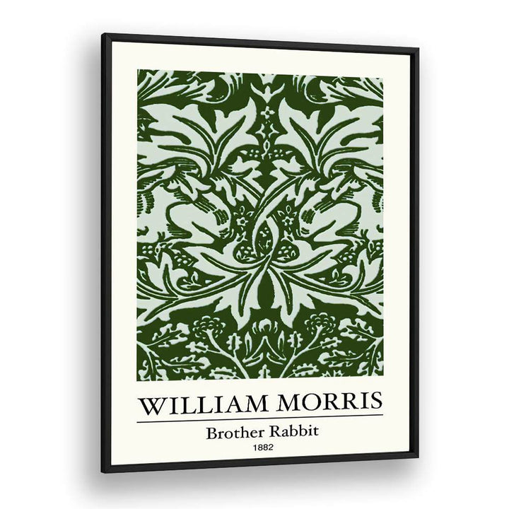 Brother Rabbit By William Morris A Tapestry Of Victorian Whimsy William Morris's art painting Artwork in Black Plain Frame
