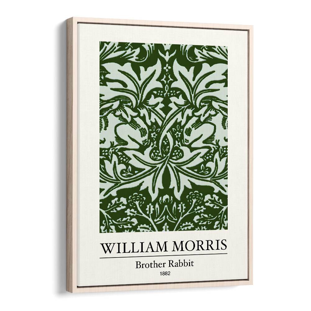 Brother Rabbit By William Morris A Tapestry Of Victorian Whimsy William Morris's art painting Artwork in Oak Wood Floater Frame