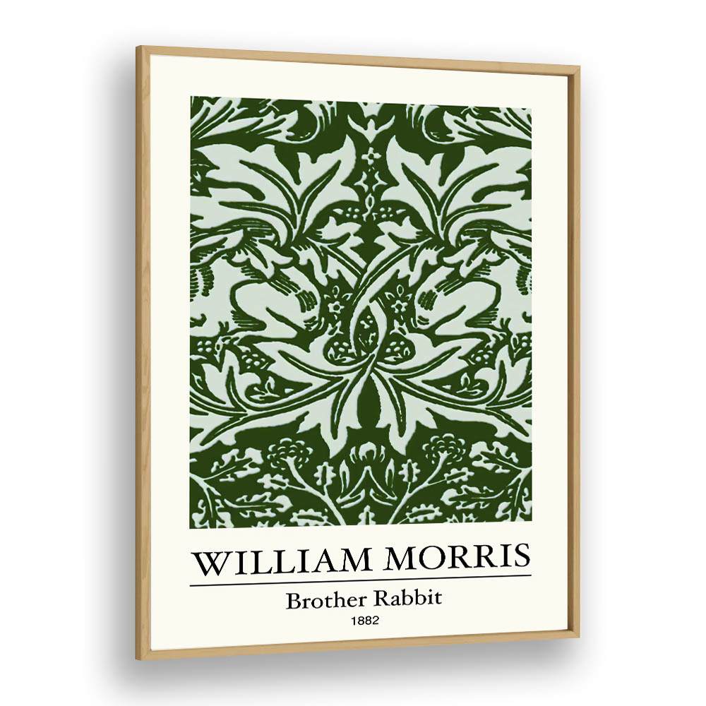 Brother Rabbit By William Morris A Tapestry Of Victorian Whimsy William Morris's art painting Artwork in Oak Wood Plain Frame