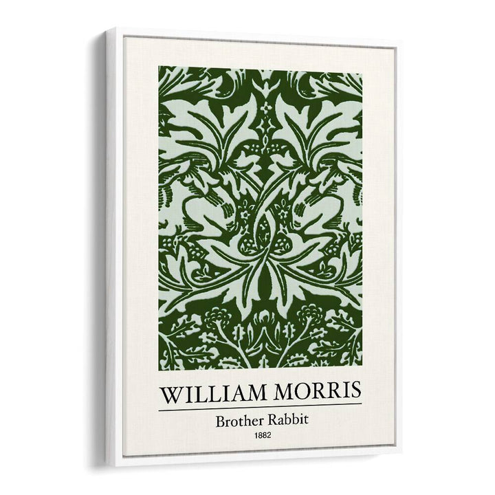 Brother Rabbit By William Morris A Tapestry Of Victorian Whimsy William Morris's art painting Artwork in White Floater Frame