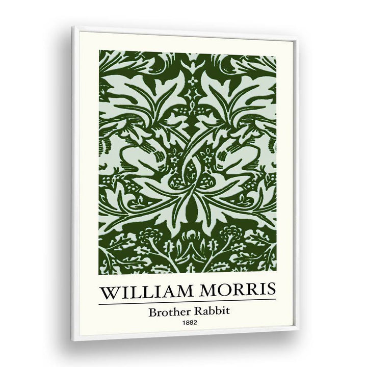 Brother Rabbit By William Morris A Tapestry Of Victorian Whimsy William Morris's art painting Artwork in White Plain Frame