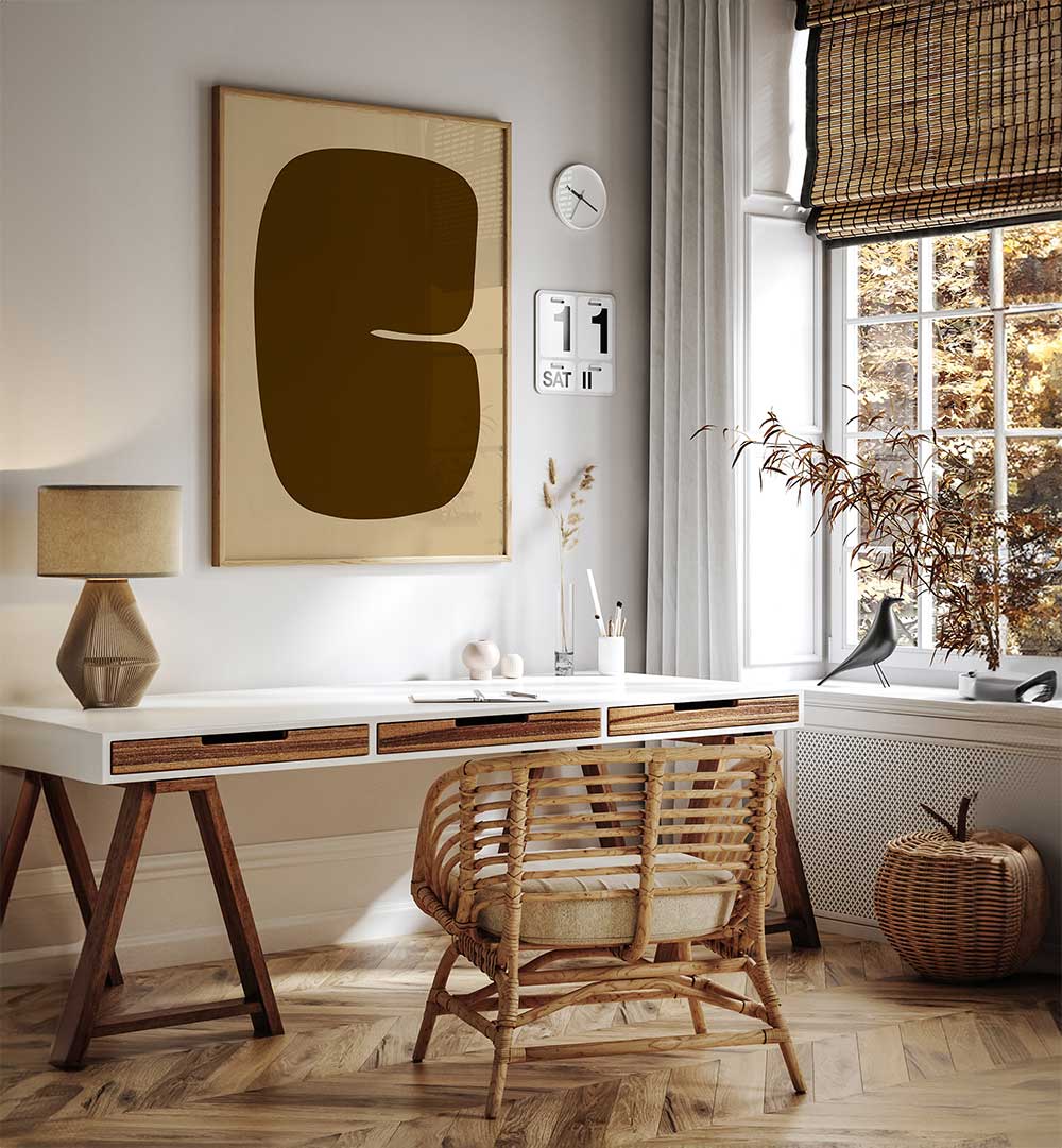 BROWN ABSTRACT , GEOMETRIC ART PRINTS