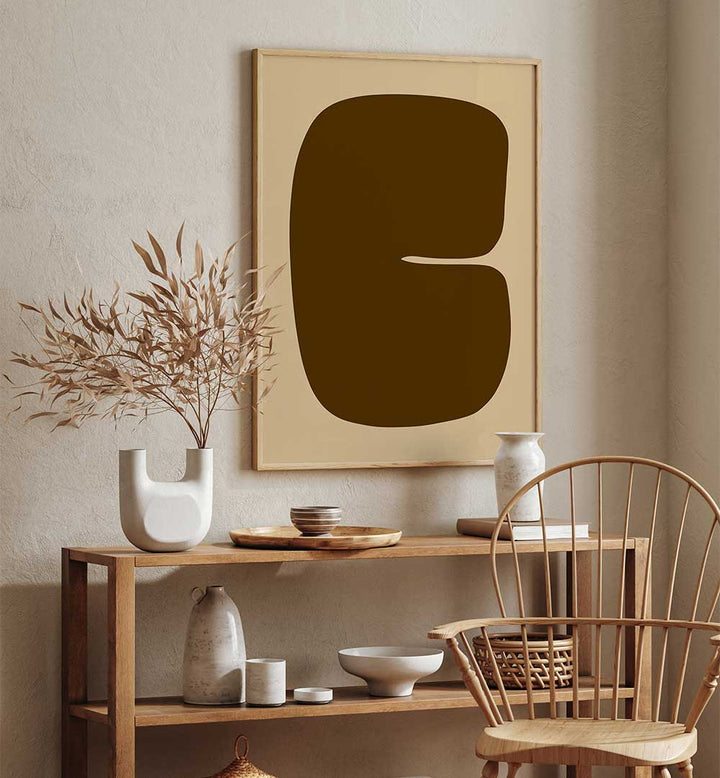 BROWN ABSTRACT , GEOMETRIC ART PRINTS