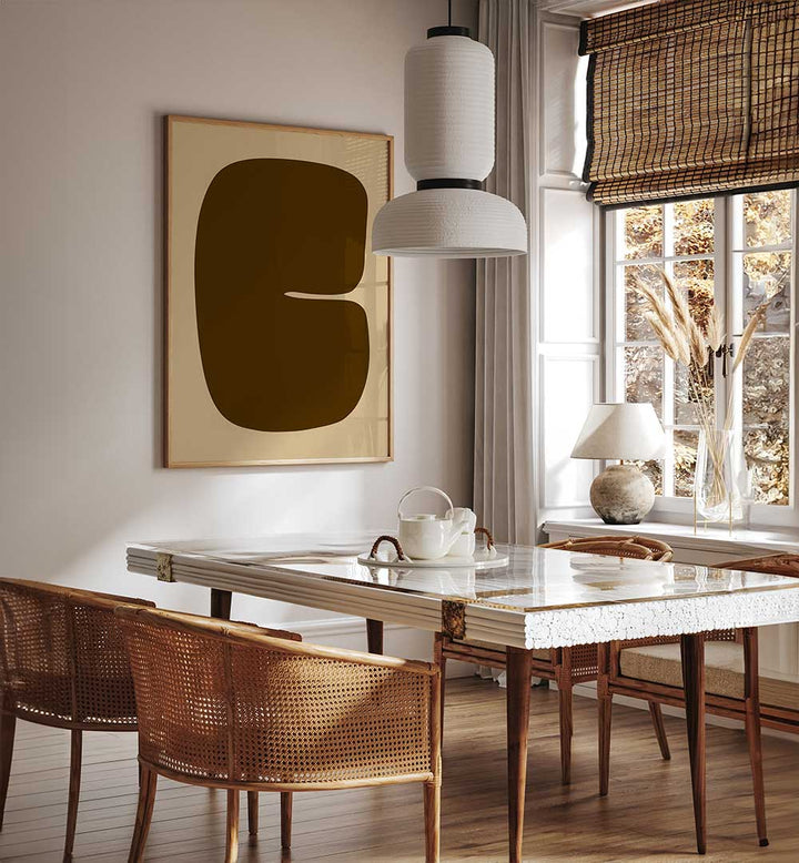 BROWN ABSTRACT , GEOMETRIC ART PRINTS