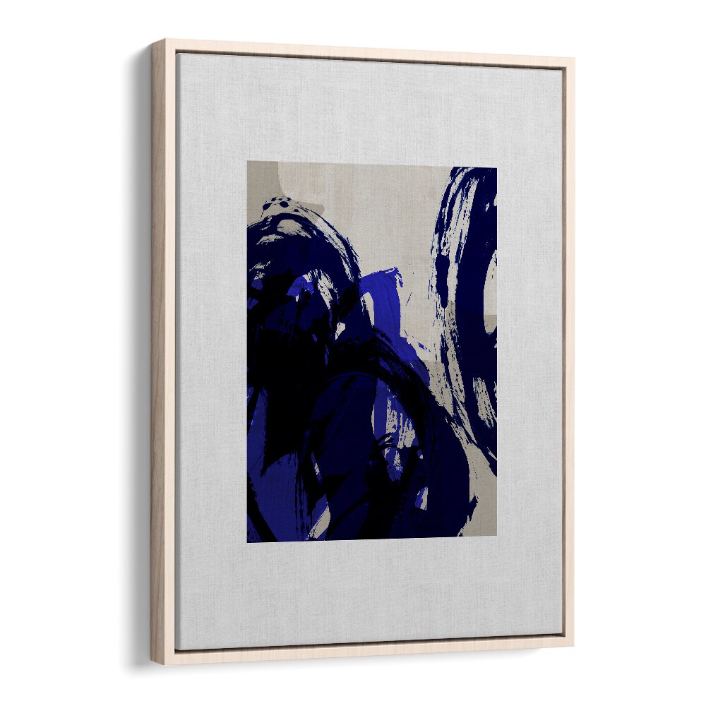 Brush Strokes Of Abstract Motion By Mareike Bohmer Abstract Art Artwork in Oak Wood Floater Frame
