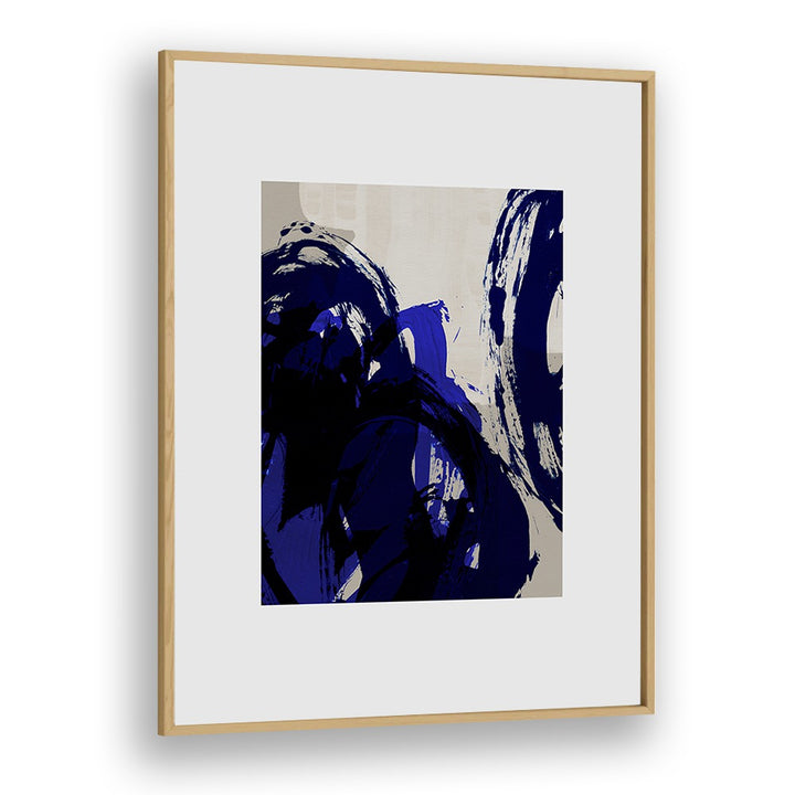 Brush Strokes Of Abstract Motion By Mareike Bohmer Abstract Art Artwork in Oak Wood Plain Frame
